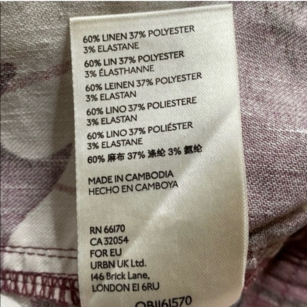 Anthropologie Mags Utility Trucker Jacket Purple Motif - Picture 11 of 11